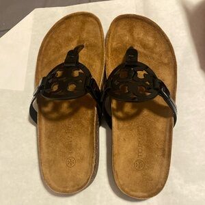 Women’s size 7 brand new in box Tory Burch Miller Cloud Patent Leather sandal.